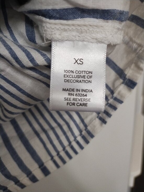 Embroidered 100% cotton bell 3/4 sleeve pullover tunic - Picture 5 of 7